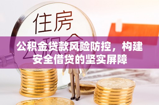 金山公积金贷款风险防控，构建安全借贷的坚实屏障