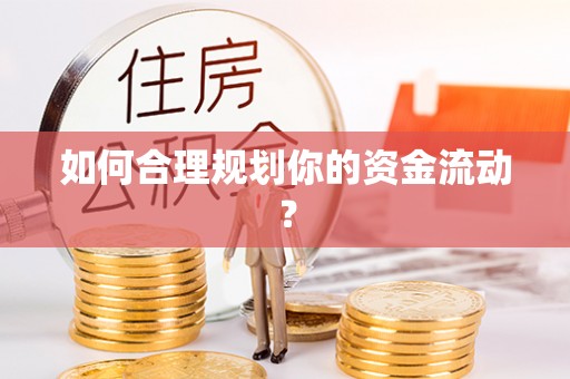 金山如何合理规划你的资金流动？