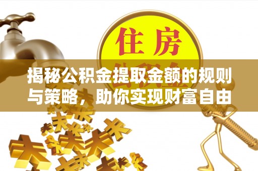 金山揭秘公积金提取金额的规则与策略，助你实现财富自由